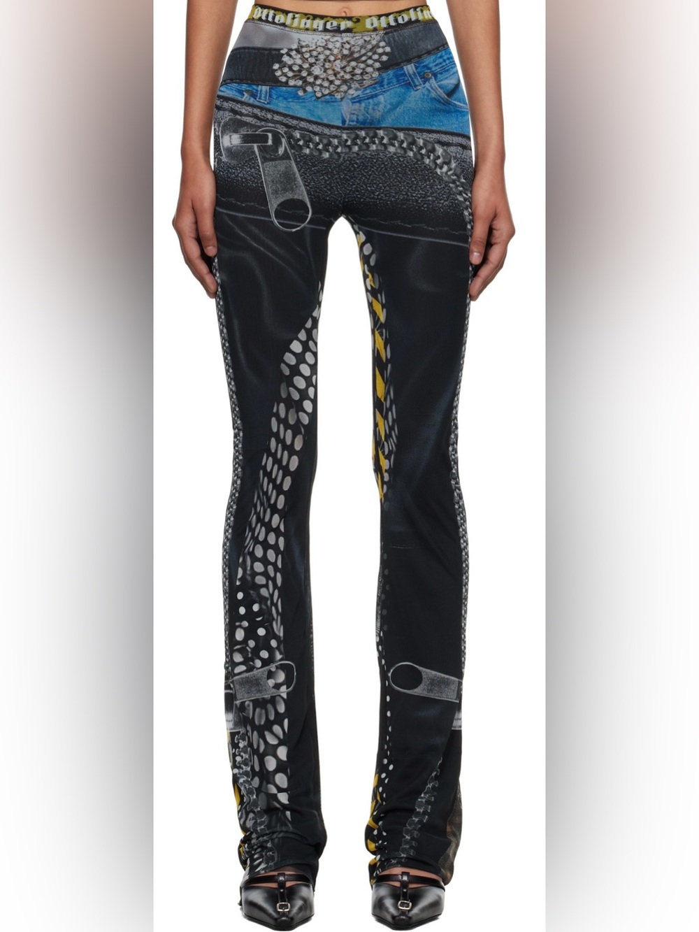 OTTOLINGER
Black & Off-White Mesh Lounge Pants
BNWT